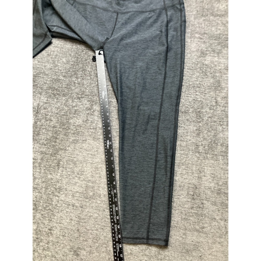 Avia Leggings Women XL 16-18 Gray Stretch Contrast Stitching Pull On Gym Workout - Picture 5 of 15